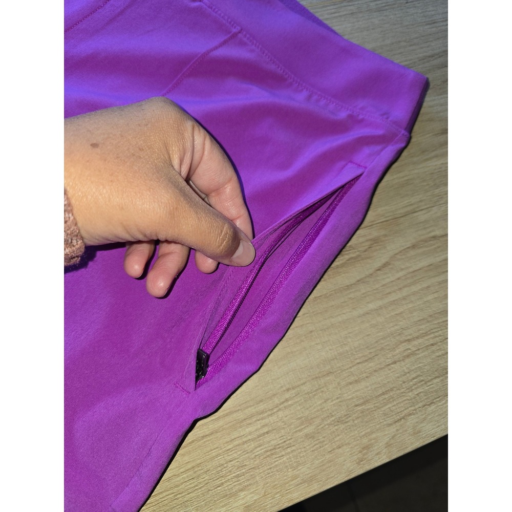 Athleta Vienna Slim Pants Women 12P Purple Stretch Travel athleisure lightweight - Picture 5 of 12